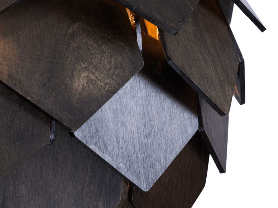Unahi Pattern Unahi 1.0 – lamp in ebony wood - Ulap design
