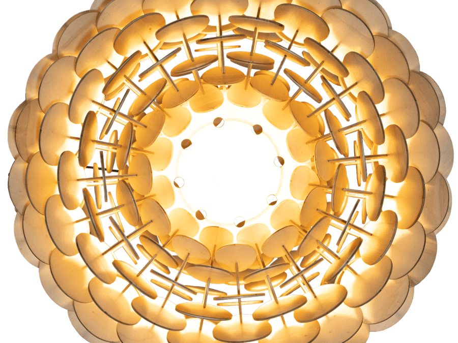 Unahi Pattern Unahi 3.0 - lamp in natural wood - Ulap design